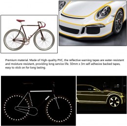 Reflective Cinta de Advertencia 5CM 3M2